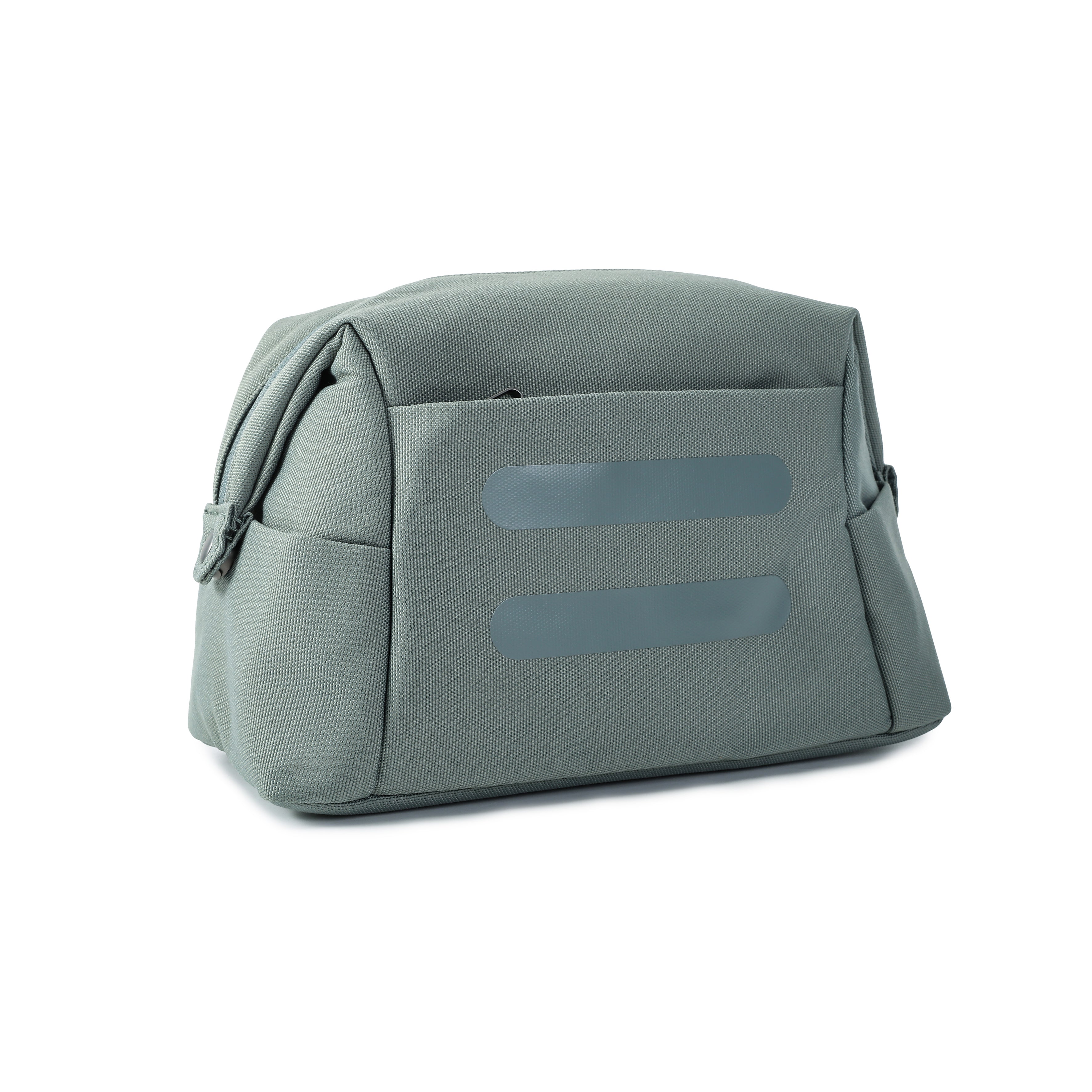 Back of Hedgren BREAK Toiletry Bag in Grey Green