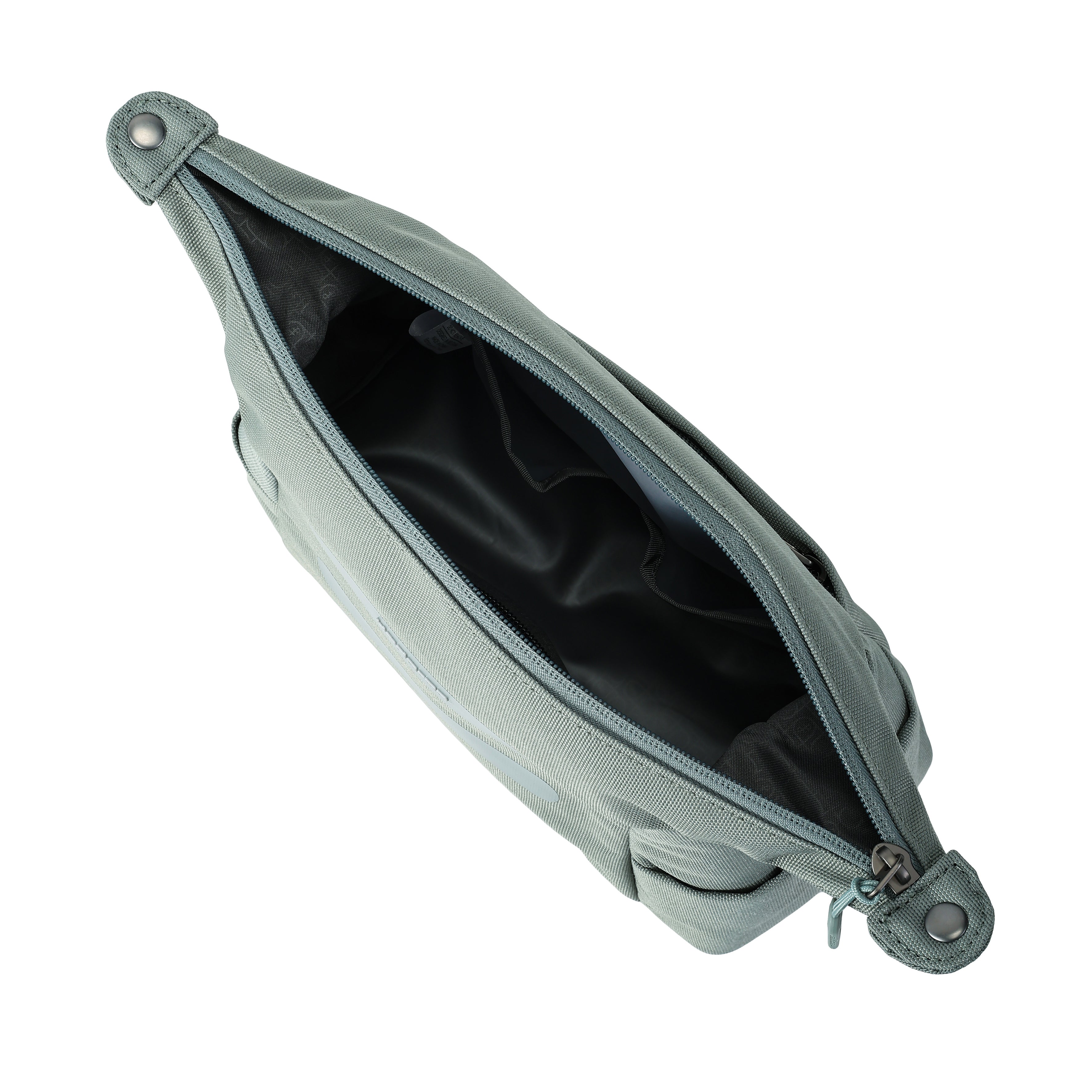 Interior of Hedgren BREAK Toiletry Bag in Grey Green