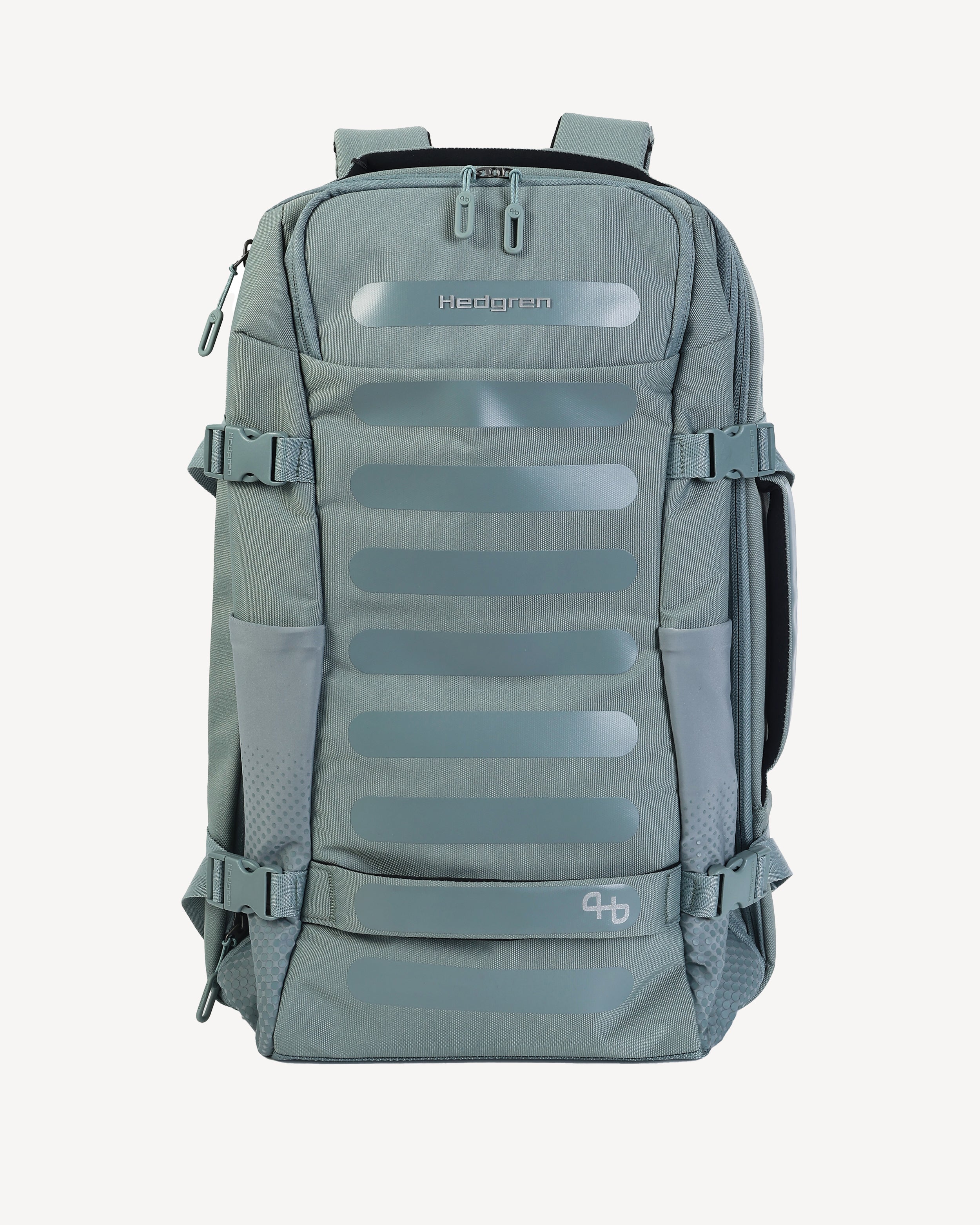 TRIP Large Expandable Travel Backpack in Grey Green | Hedgren