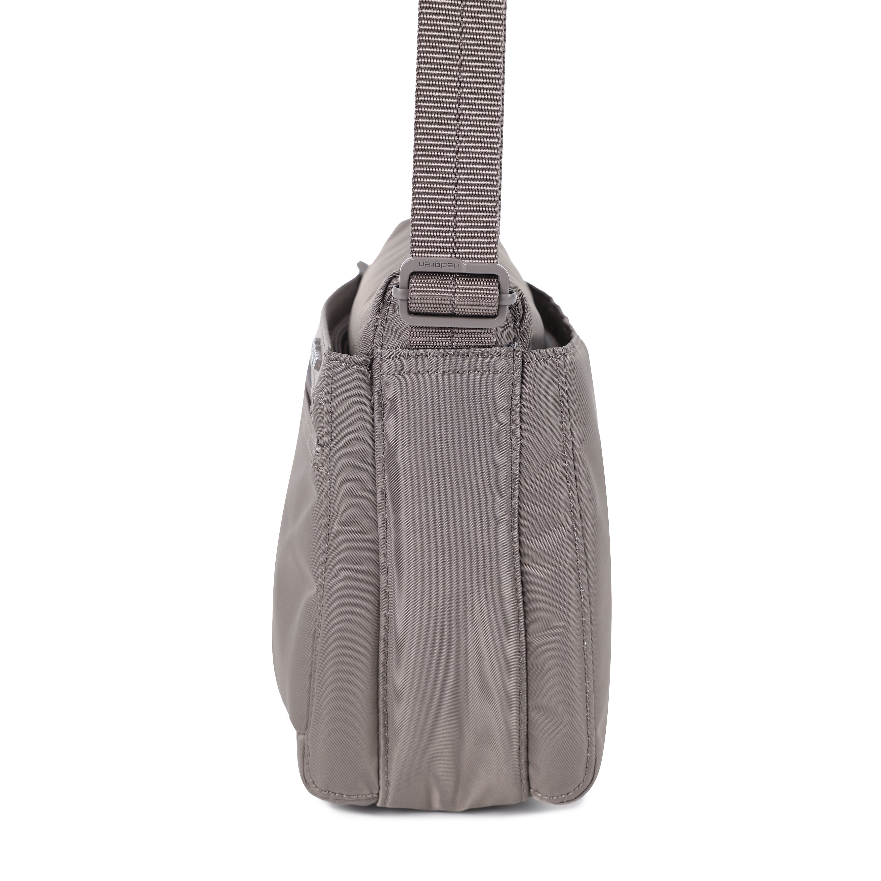 Side view of Eye RFID Shoulder Bag #color_sepia