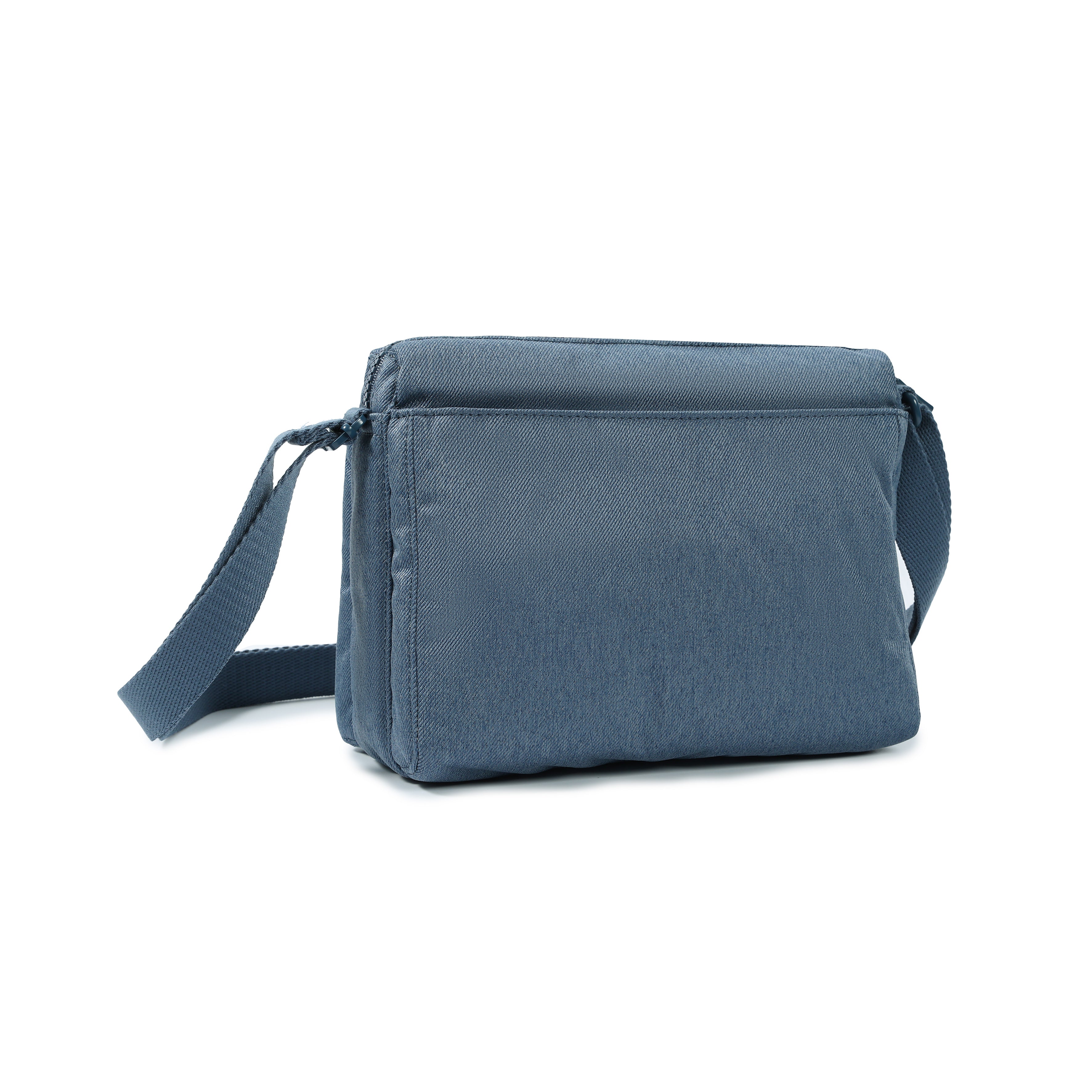 Back of Eye RFID Shoulder Bag #color_vintage indigo jean