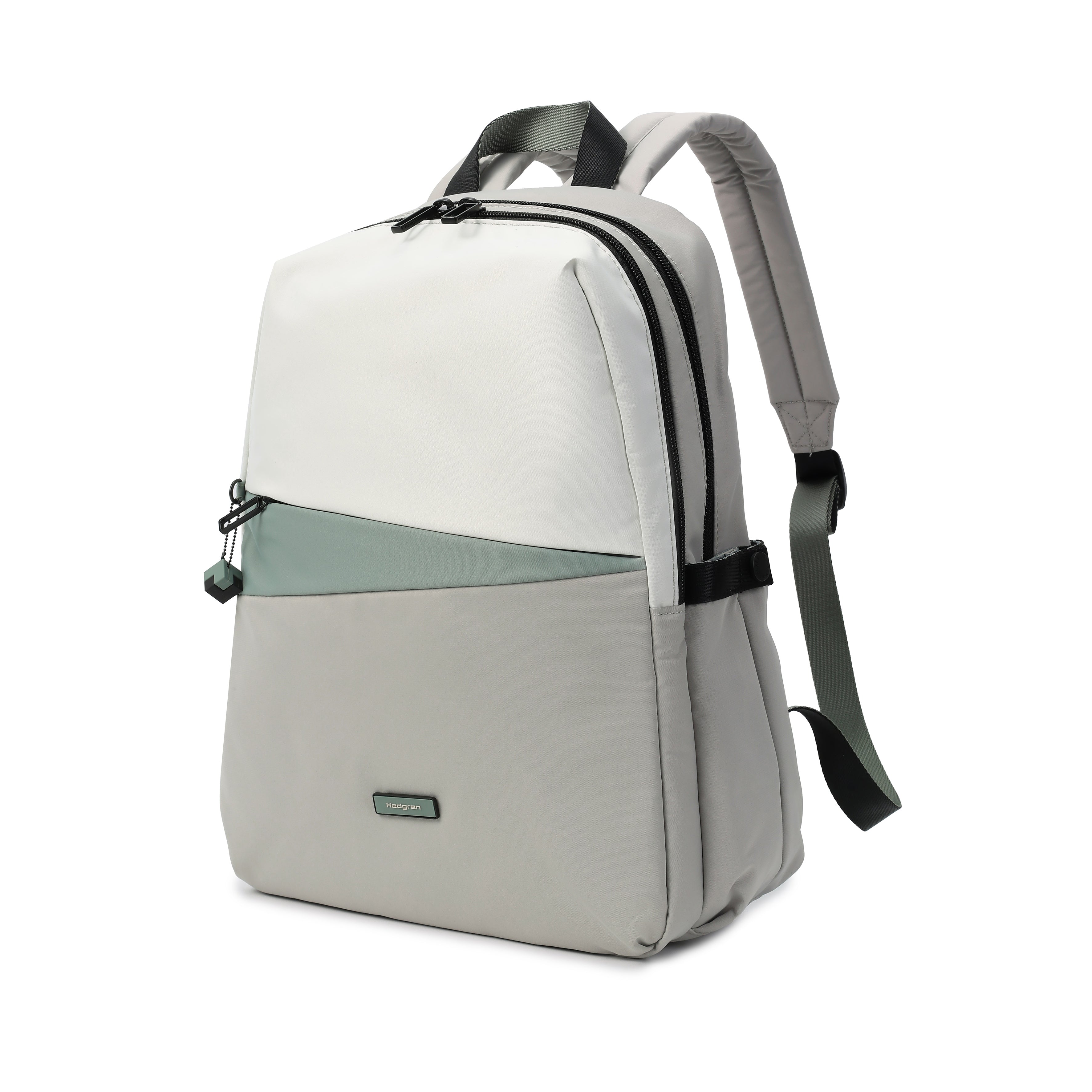 Front angled view of Hedgren COSMOS Backpack in Naturals Mix