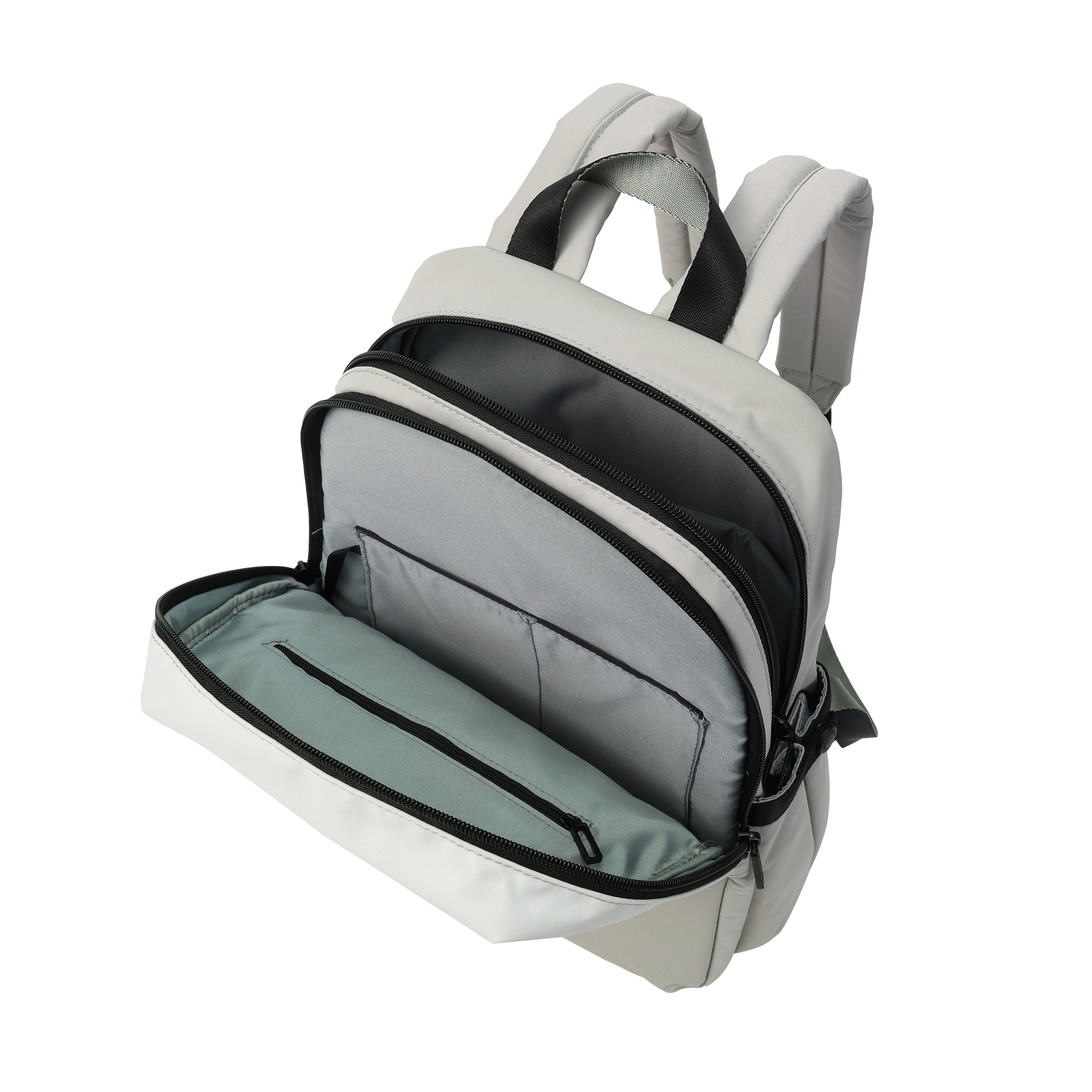 Interior of Hedgren COSMOS Backpack in Naturals Mix