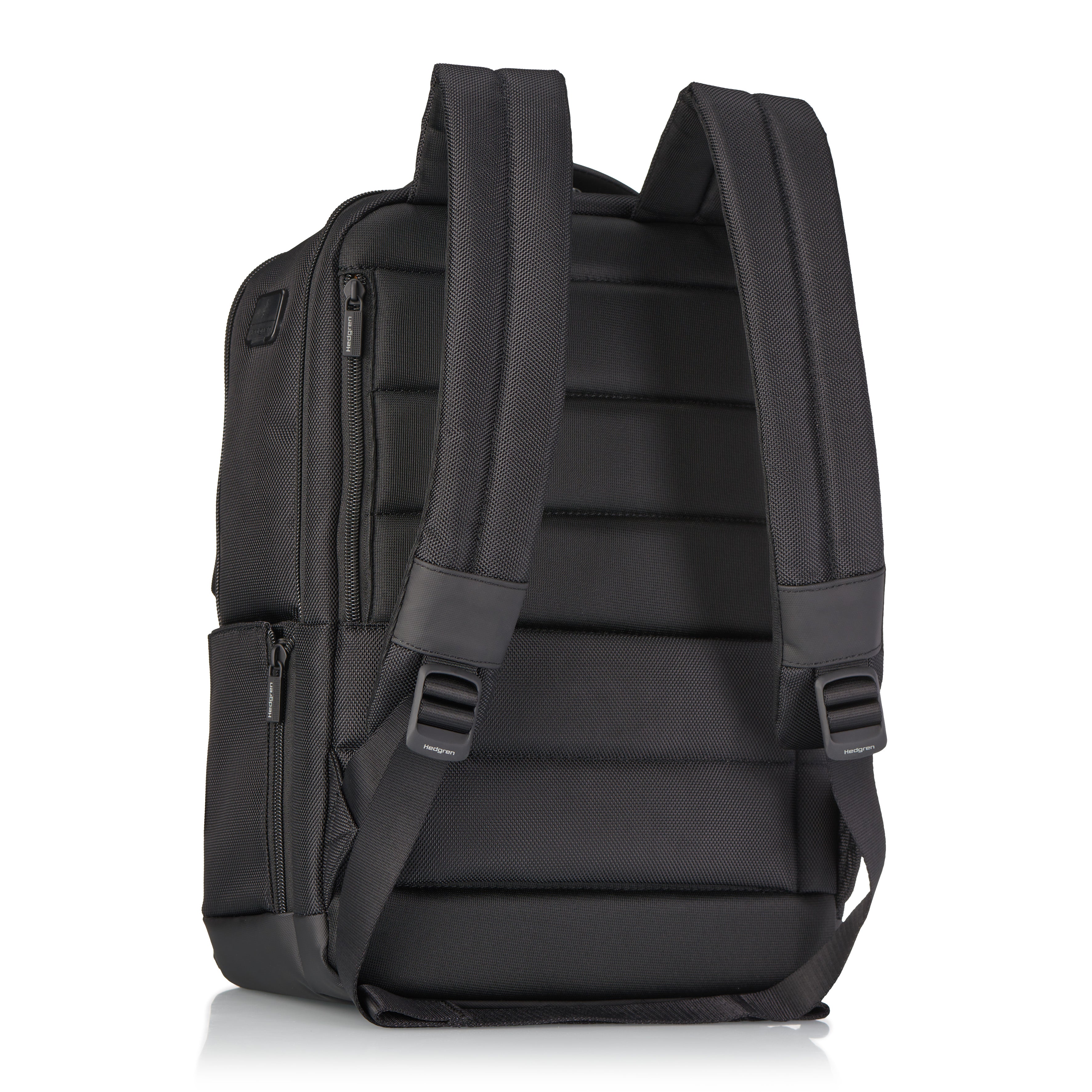 Back of Hedgren DRIVE Laptop Backpack in Black