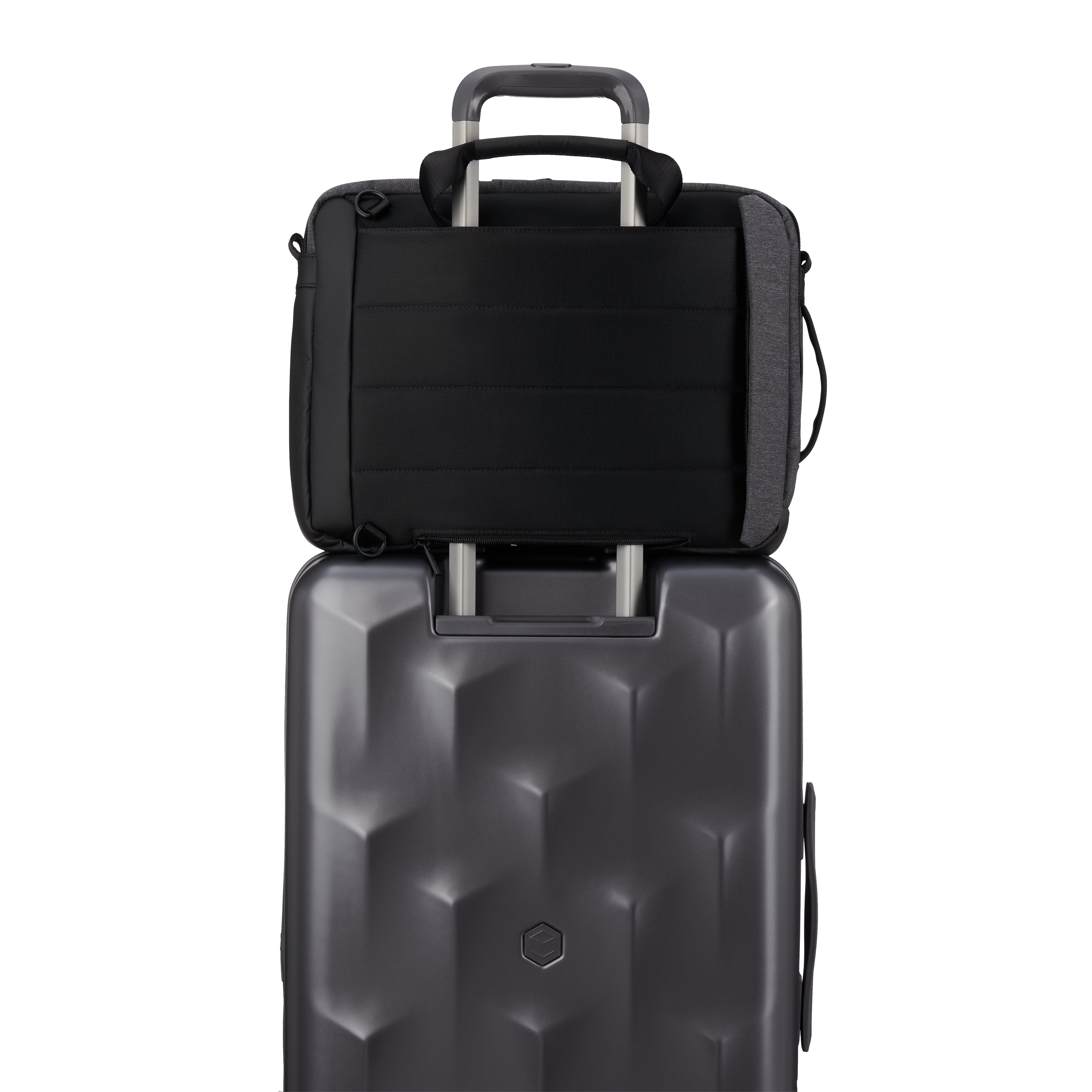Smart sleeve on Hedgren DISPLAY Briefcase Backpack in Stylish Grey