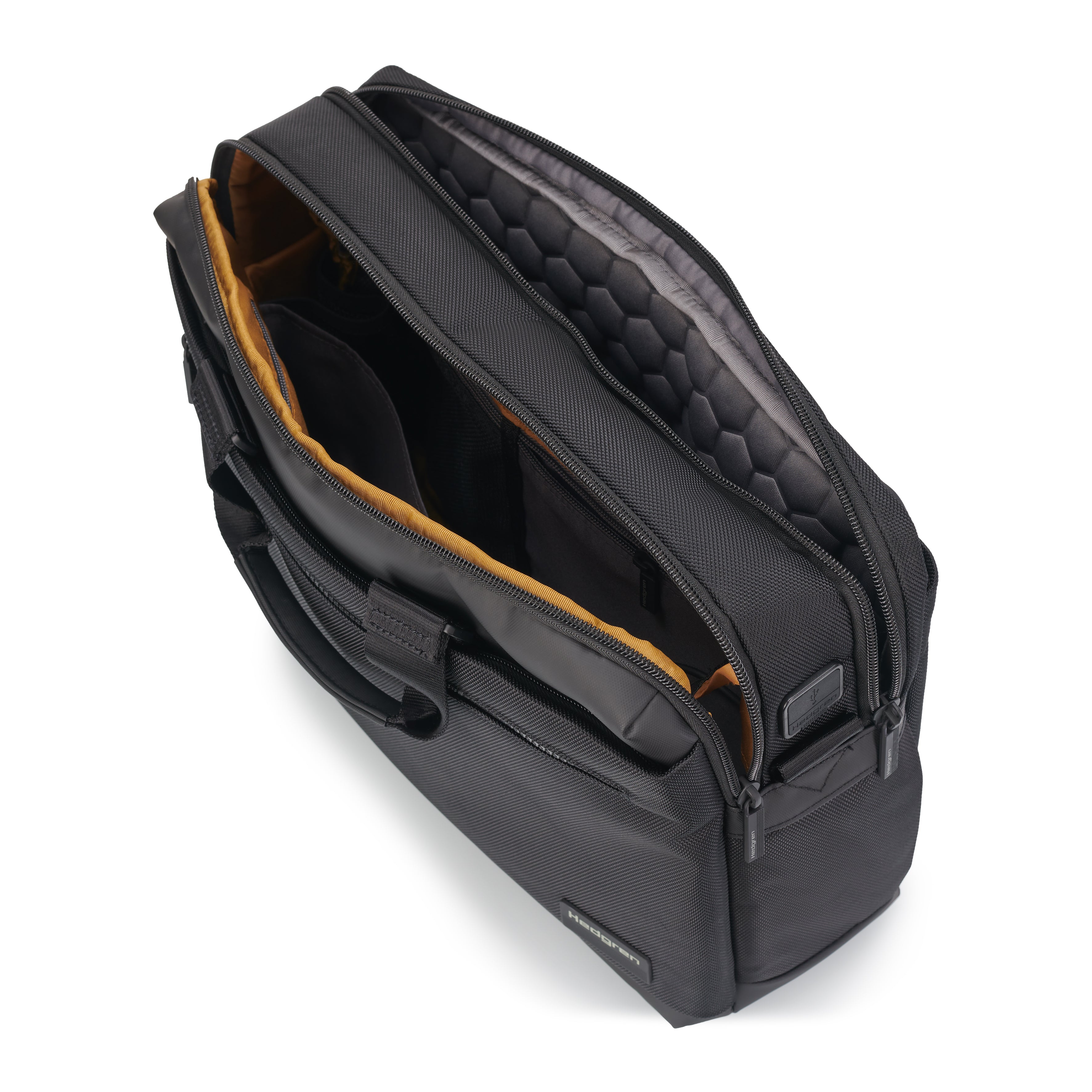 Interior of Hedgren BYTE Laptop Bag in Black