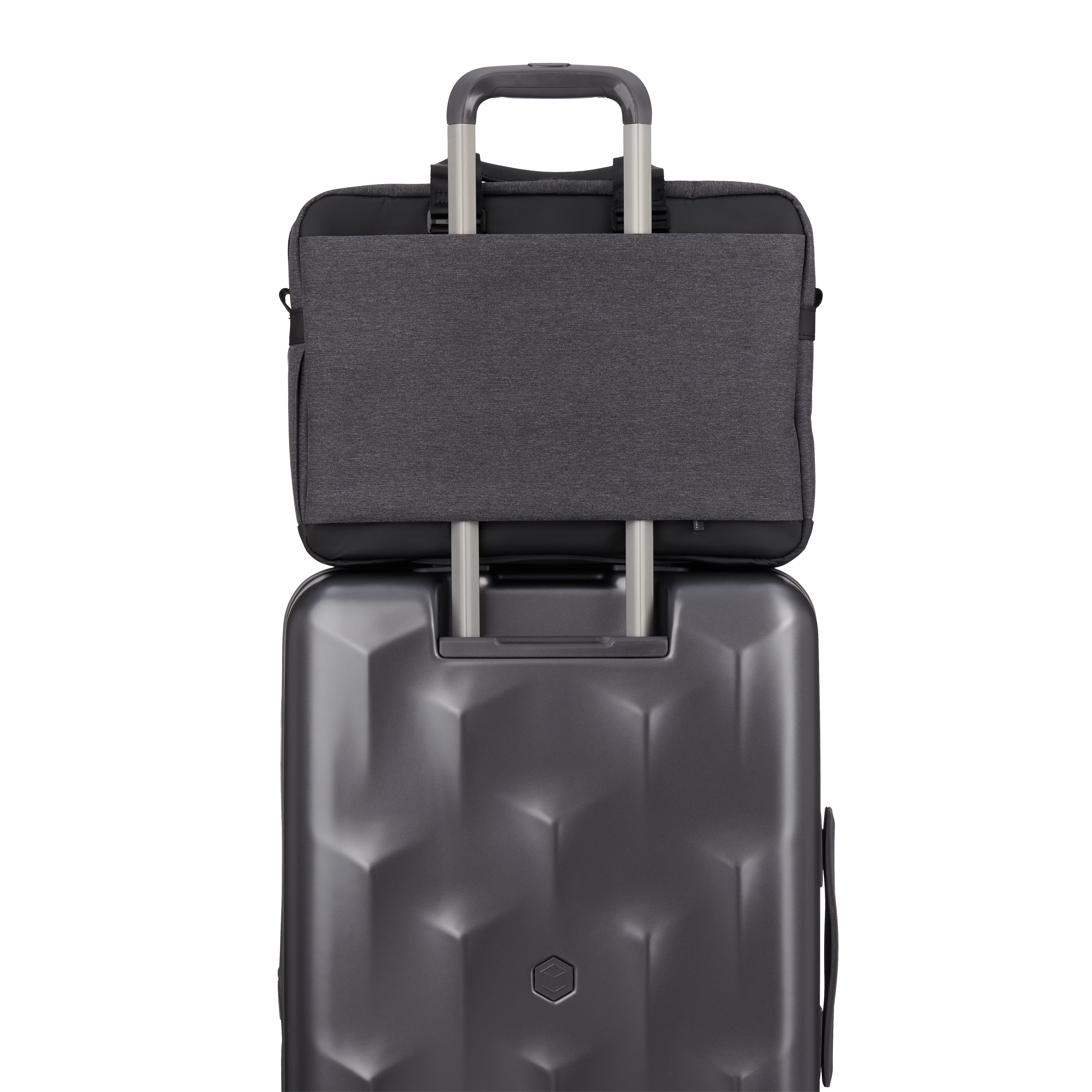 Smart sleeve on Hedgren BYTE Laptop Bag in Stylish Grey
