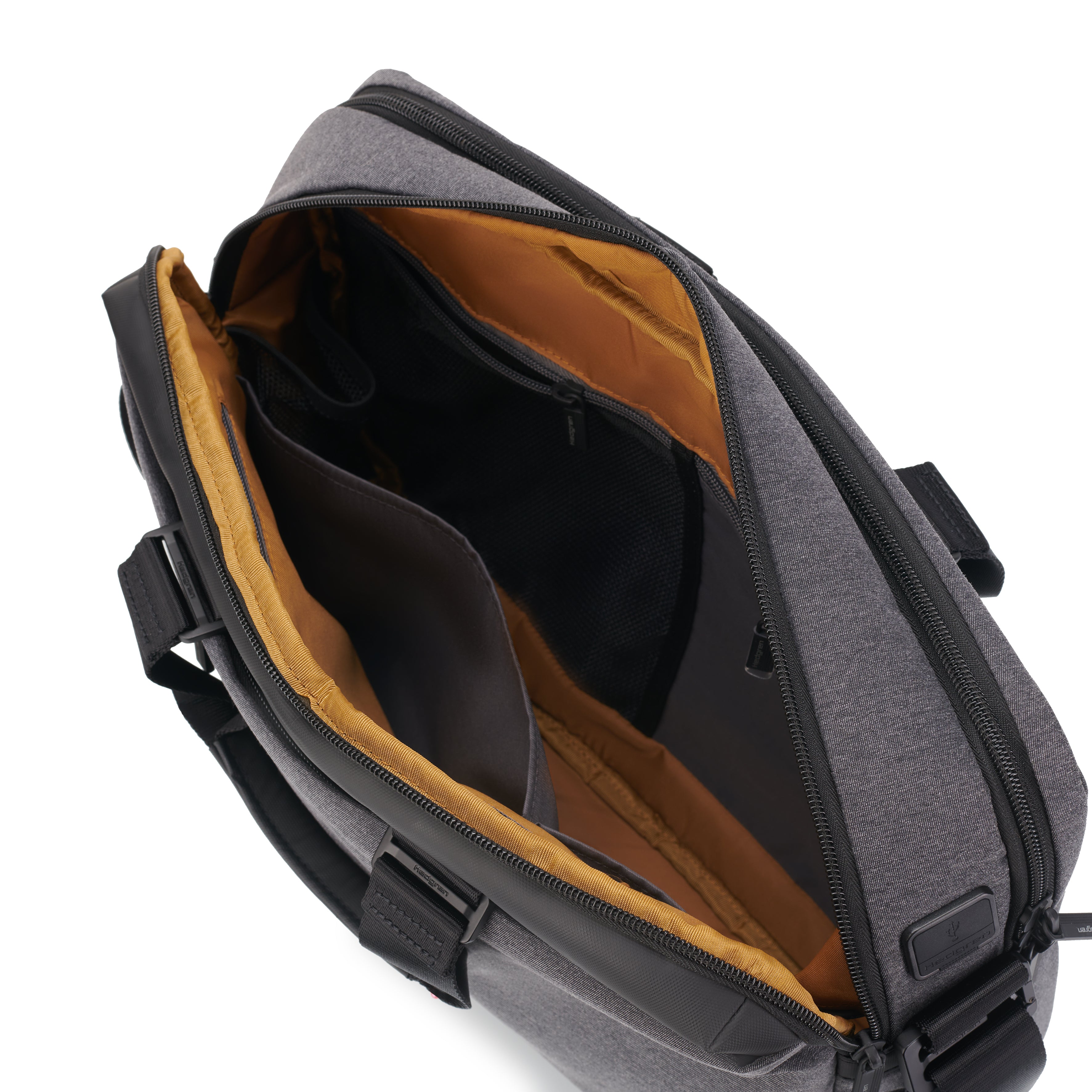 Interior of Hedgren BYTE Laptop Bag in Stylish Grey