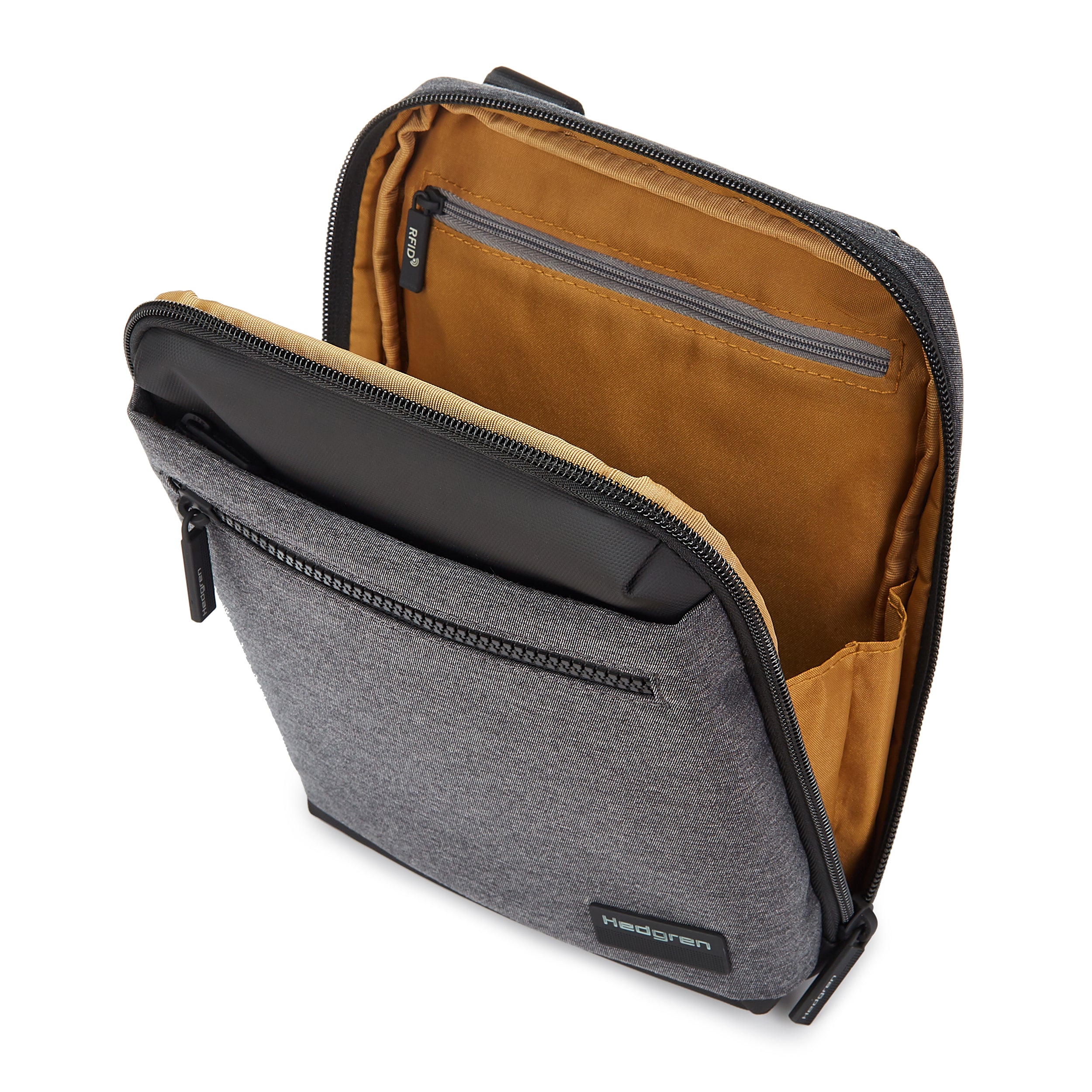 Interior of Hedgren CHIP Crossbody in Stylish Grey