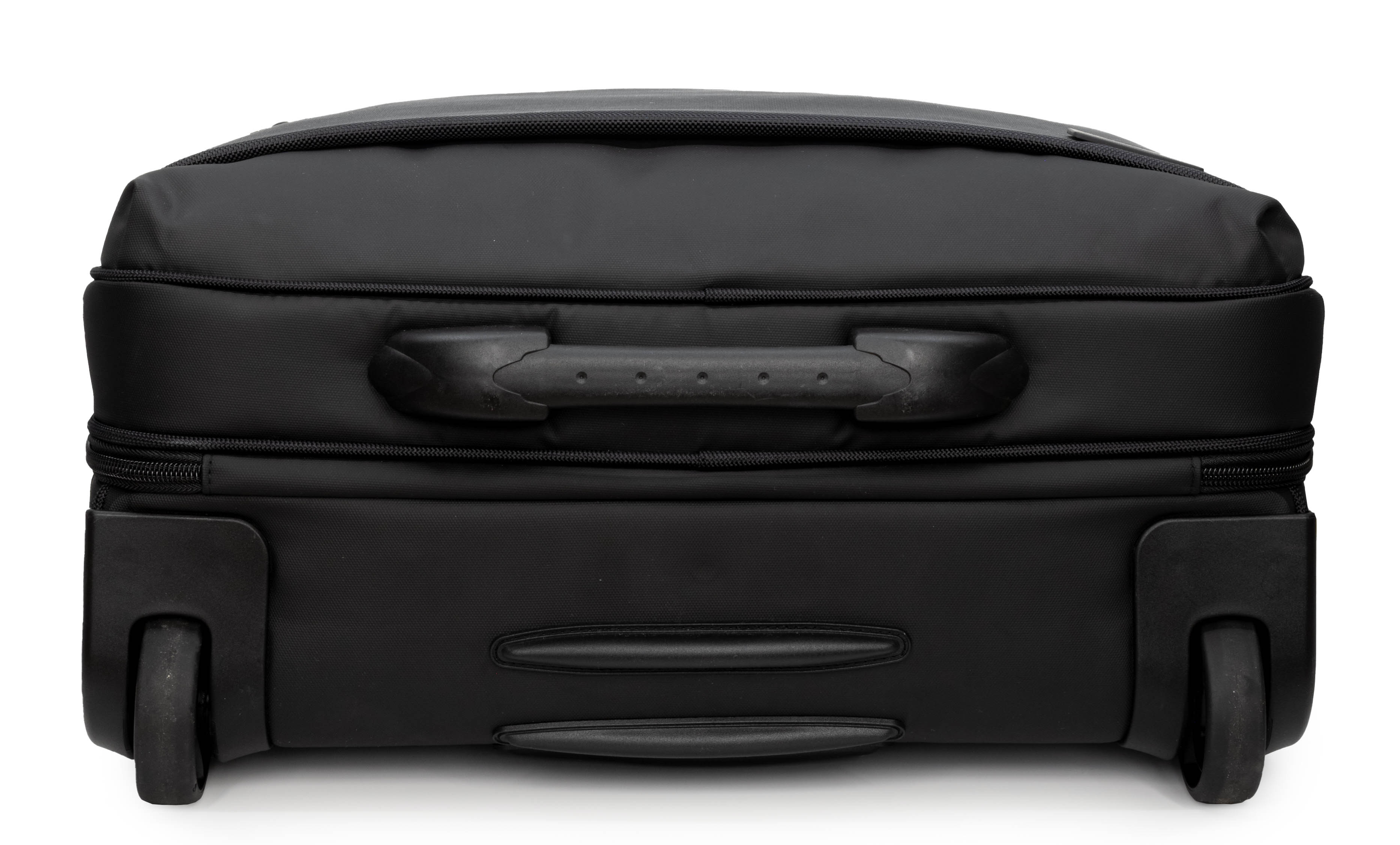 Bottom of Hedgren CARD Rolling Laptop Bag in Black