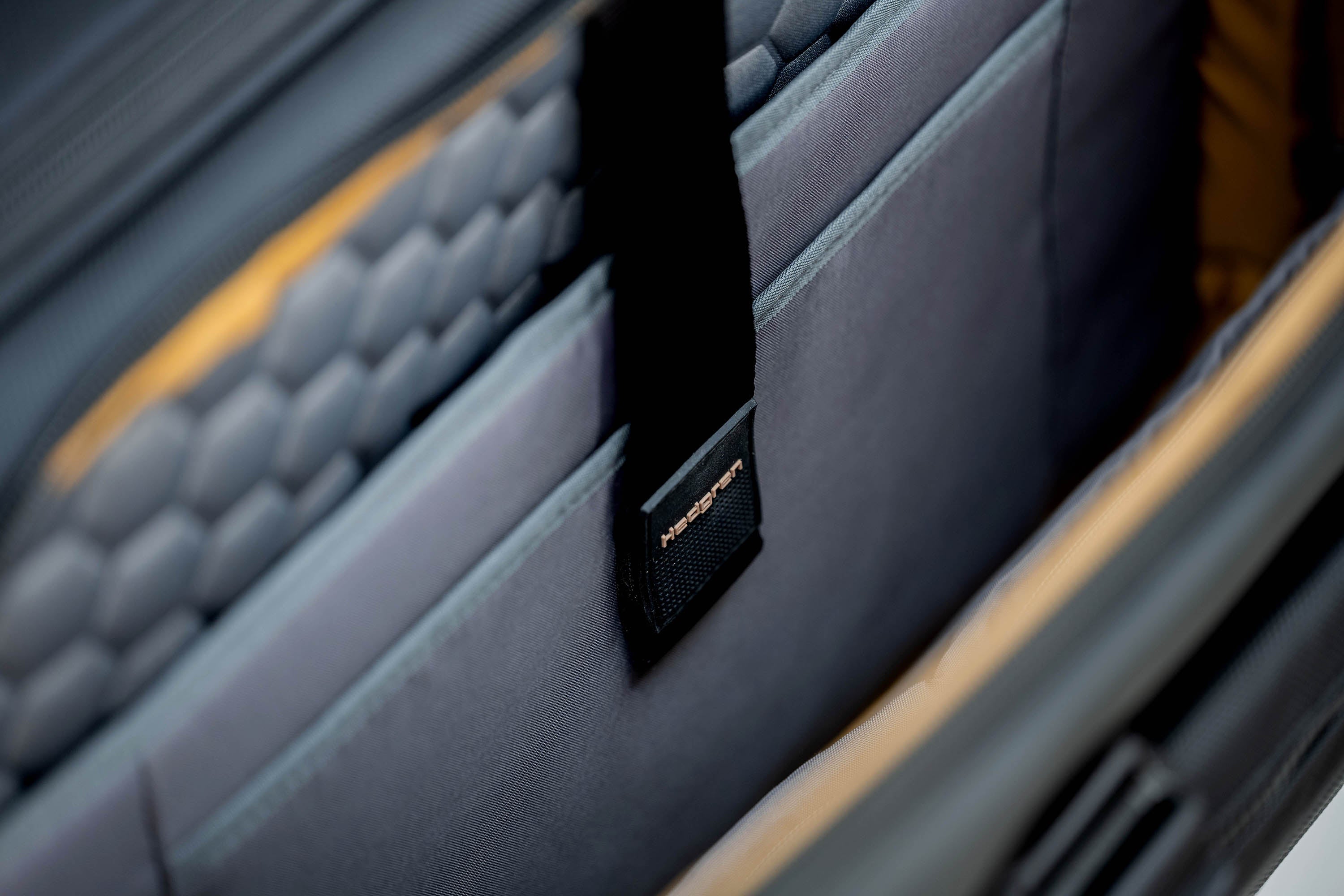 Laptop compartment in Hedgren CARD Rolling Laptop Bag in Black