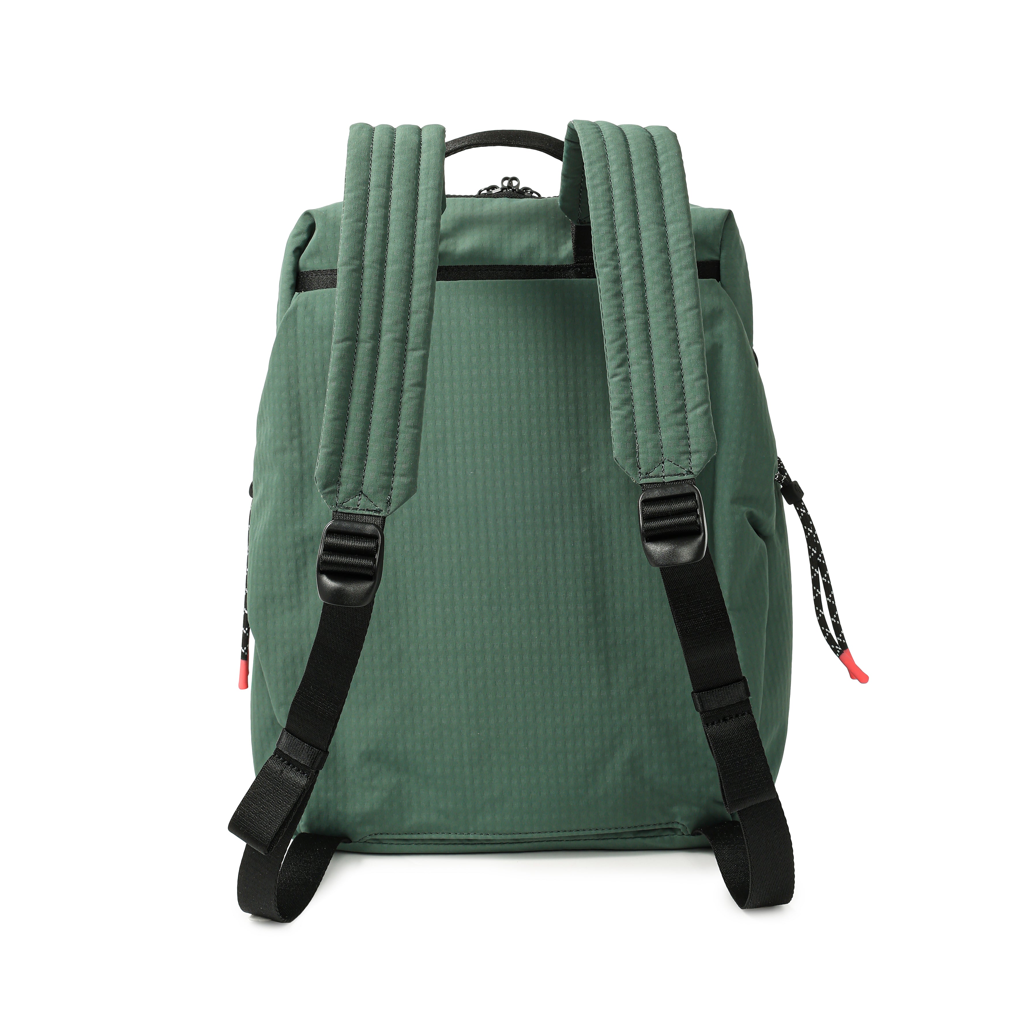 Back of Hedgren AKIRA Backpack in Duck Green