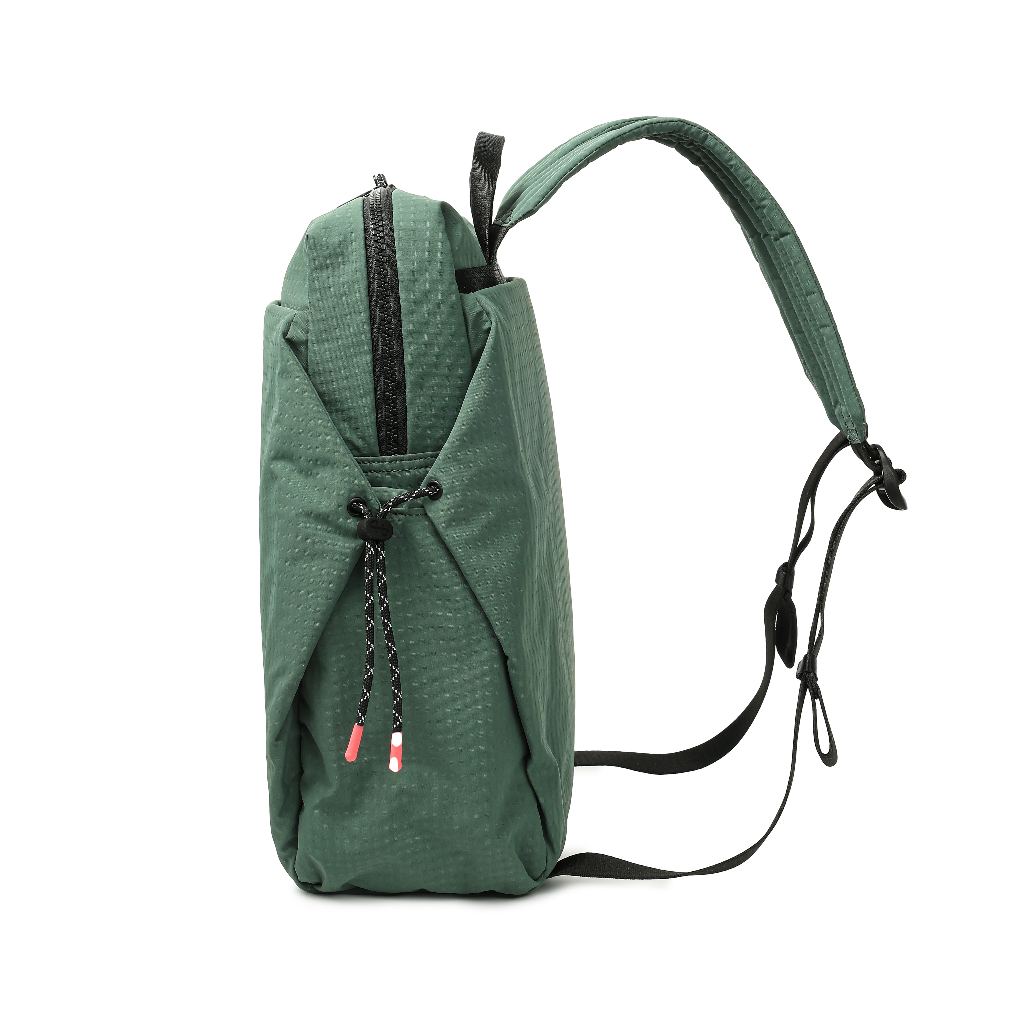 Side view of Hedgren AKIRA Backpack in Duck Green