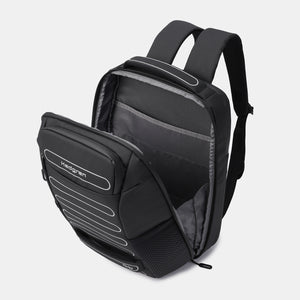 Interior of Hedgren's Handle Laptop Backpack in Performance Black