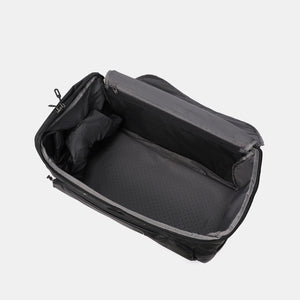 Interior of Hedgren's Sojourn Duffle Backpack in Performance Black