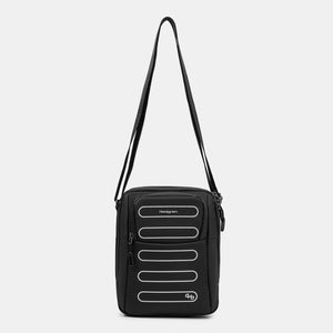 Hedgren's RELAX Crossbody in Performance Black with strap extended