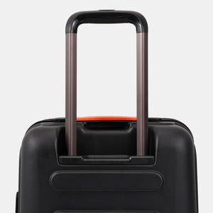 3 Stage Handle on Hedgren's Grip Carry On Spinner in Black