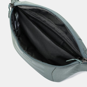 Interior of Hedgren's Visit Belt Bag in Grey Green