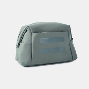 Back view of Hedgren Break Toiletry Bag in Grey Green