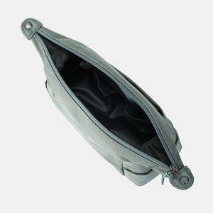 Interior of Hedgren Break Toiletry Bag in Grey Green