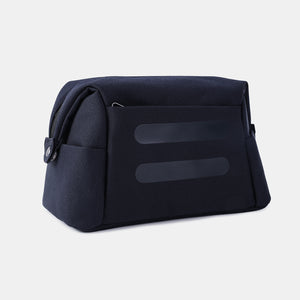 Back of Hedgren Break Toiletry Bag in peacoat blue