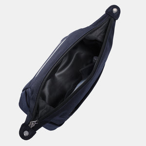 Interior of Hedgren Break Toiletry Bag in peacoat blue