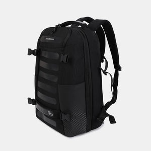 Expandable main compartment on Hedgren Trip Medium Travel Backpack in Black