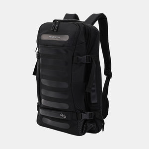 Front angled view of Hedgren Trip Large Travel Backpack in Black