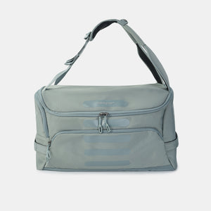 Hedgren's Sojourn Duffle Backpack in grey green