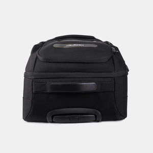 Overhead view of Hedgren Journey Wheeled Duffle in Black