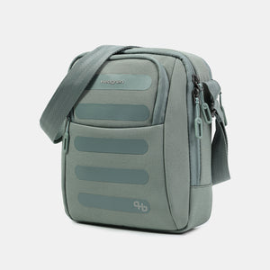 Front angled view of Hedgren RELAX Crossbody in Grey Green