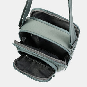 Interior of Hedgren RELAX Crossbody in Grey Green