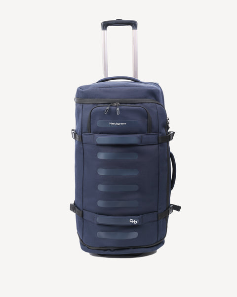 duffel bag travel wheels Hedgren Compact Duffle with Wheels, Peacoat Blue