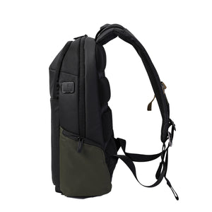 Side view of Hedgren's TRAM Laptop Backpack in Urban Jungle