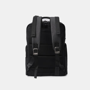 Ergonomic back panel on Hedgren's TSUTSUMI Diaper Backpack in Black