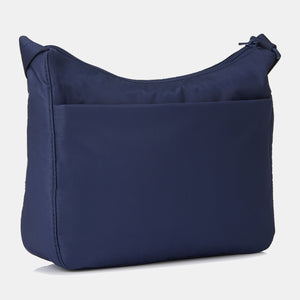 Back side of the Harpers Shoulder Bag in Total Eclipse Navy