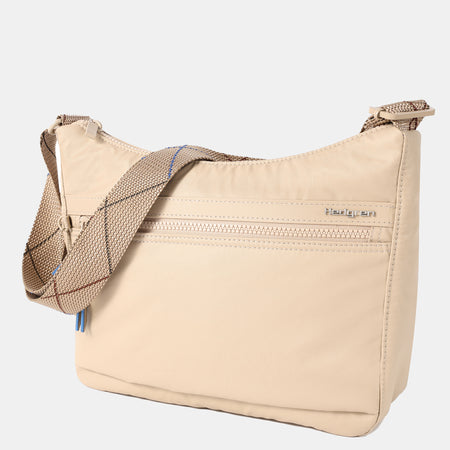 Harper's RFID Shoulder Bag Creased Safari Beige