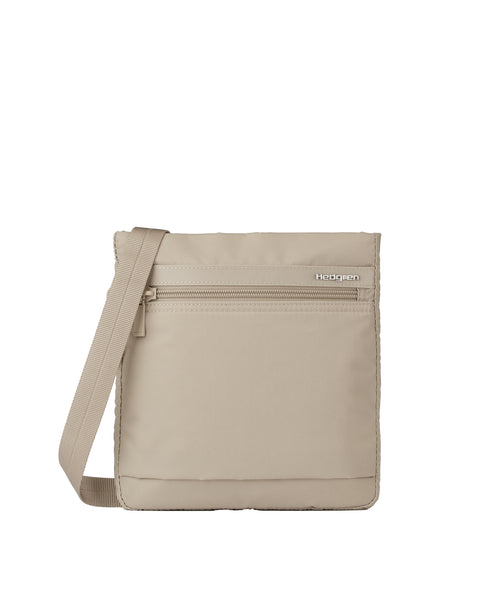 LEONCE Small RFID Crossbody in Cashmere Beige | Hedgren