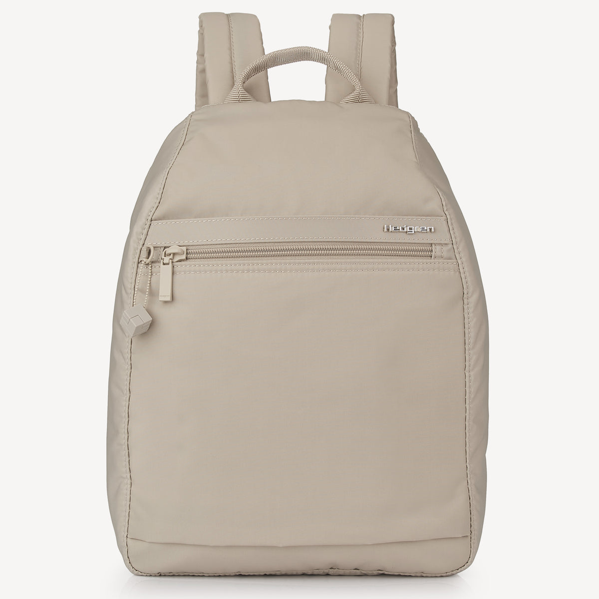 Maggie Bags Recycled Seatbelt Backpack Tan/Beige Large VOGUE RFID Backpack in Cashmere Beige| Hedgren main image 2