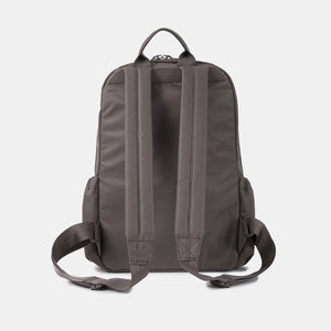 Back of the Vogue XXL 14" laptop backpack in sepia (taupe)