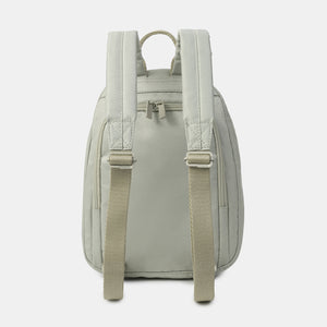 Back view of the Vogue small backpack in Willow Grey 