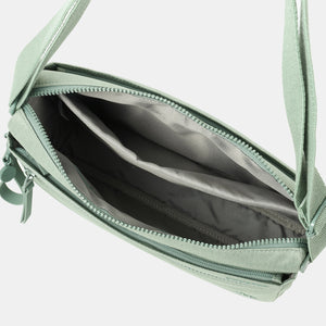 Interior of the Eye Medium RFID shoulder bag in lily pad green