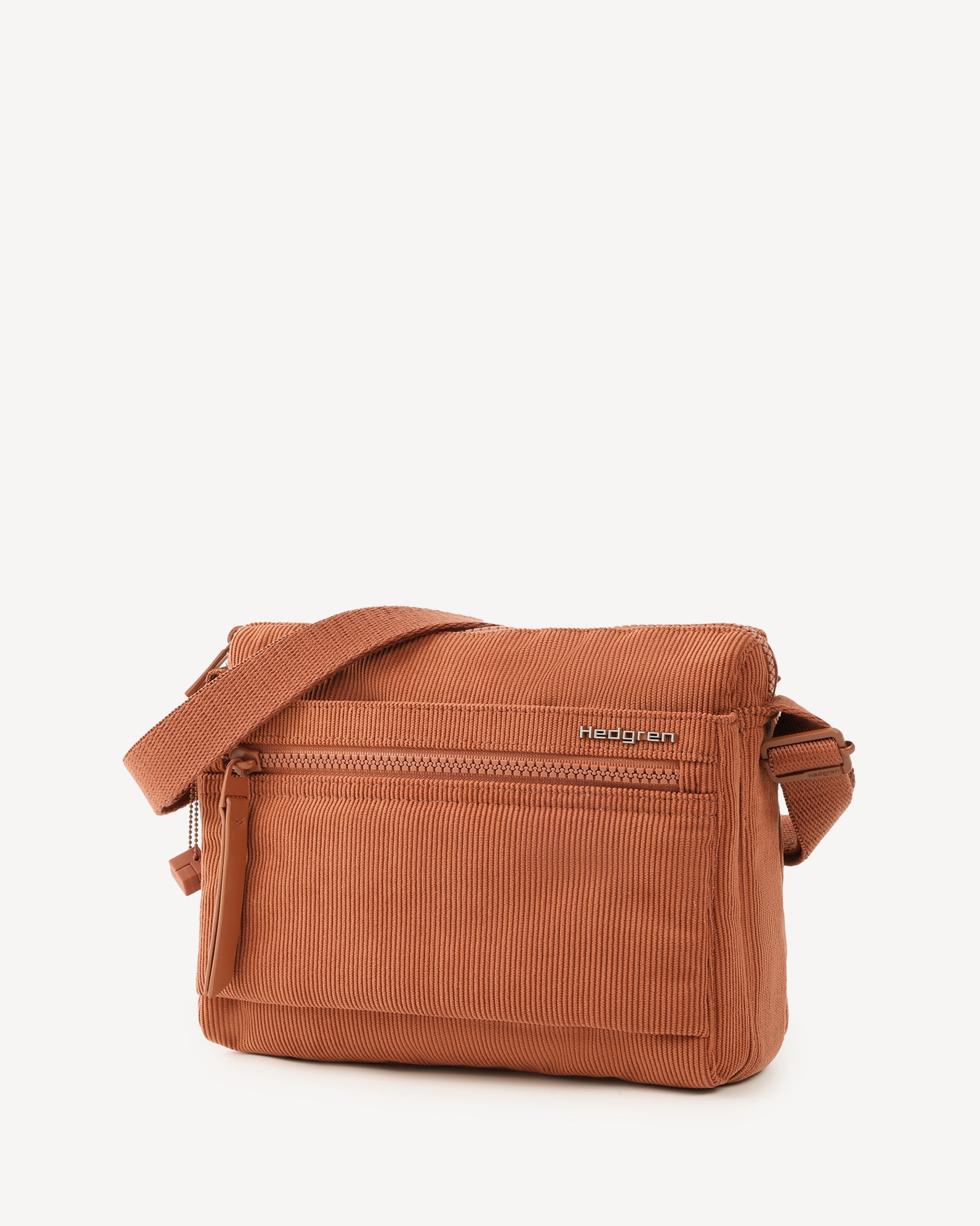 EYE RFID Crossbody in Redwood Corduroy | Hedgren