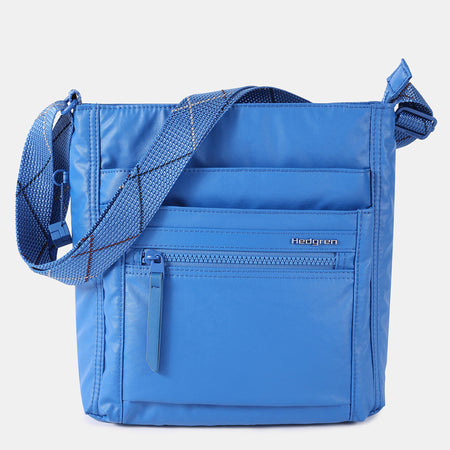 Orva RFID Shoulder Bag Creased Strong Blue
