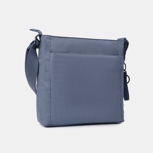 Back of the Orva RFID Crossbody in vintage indigo 