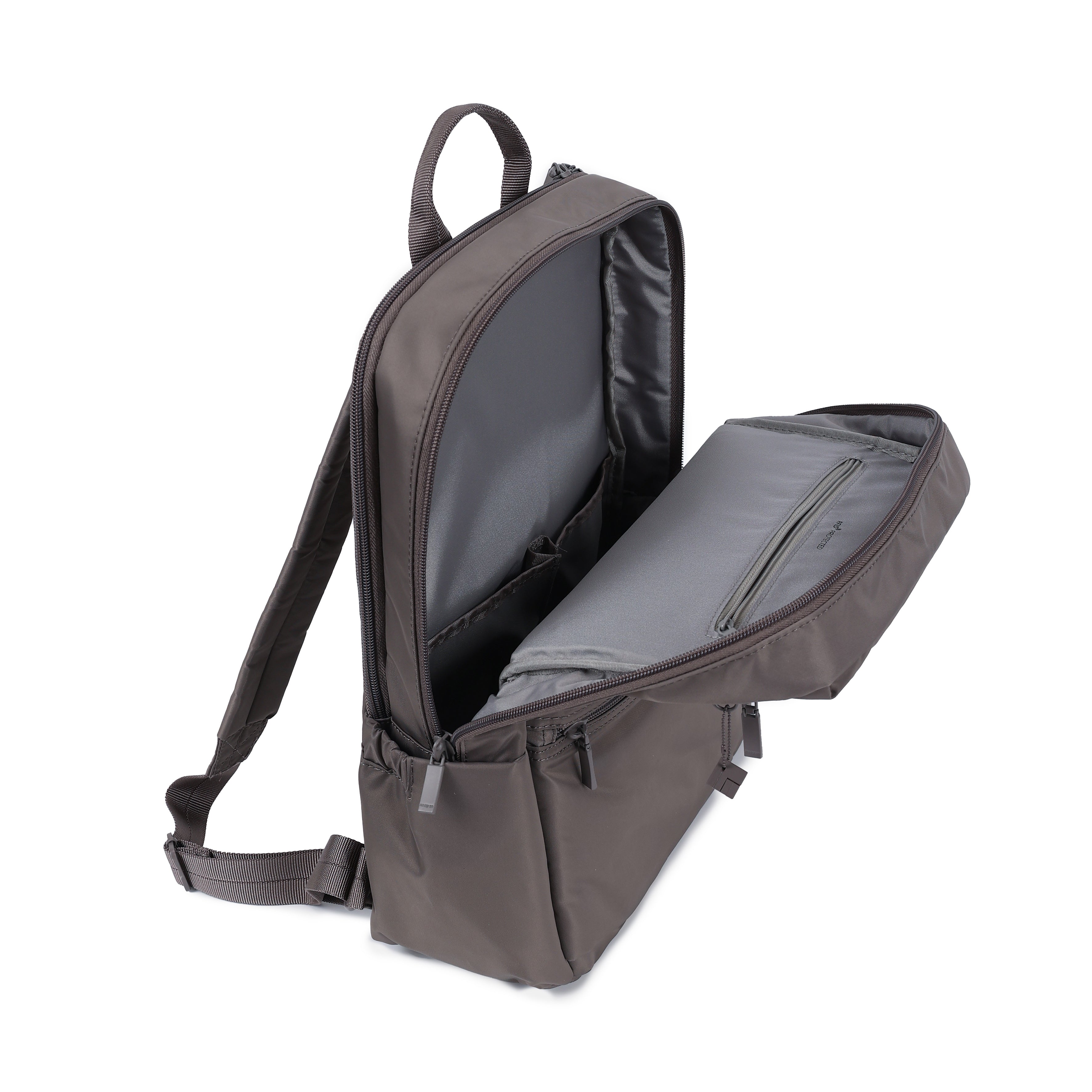 Interior of Hedgren AVA 15." Laptop Backpack in Sepia