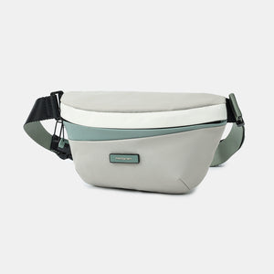 Front angled view of Hedgren's Halo Belt Bag in Naturals Mix