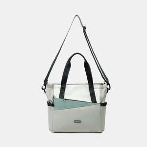 Hedgren Galactic Tote Bag in Naturals Mix with straps extended