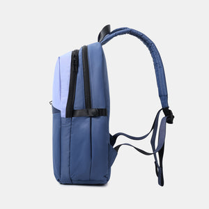 Side view of Hedgren's COSMOS Backpack in Blue Mix