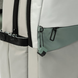 Side pocket on Hedgren's COSMOS Backpack in Naturals Mix